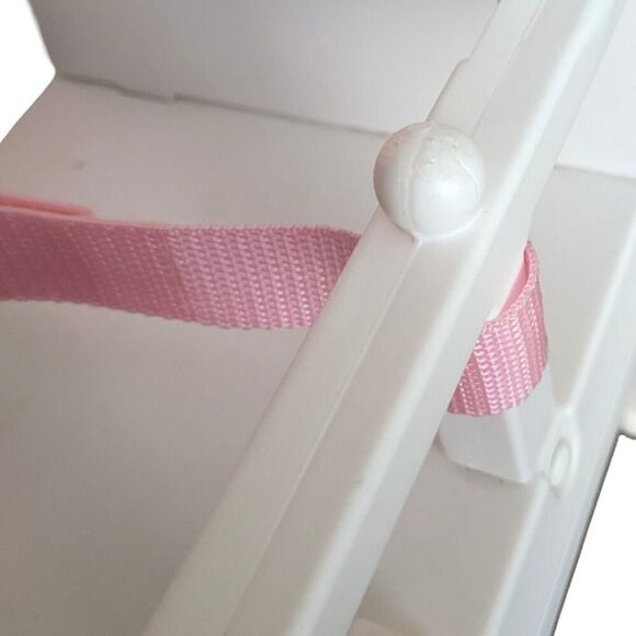 American Girl Bitty Baby Doll White High Chair Toy with Belt Retired No Tray - Picture 4 of 4